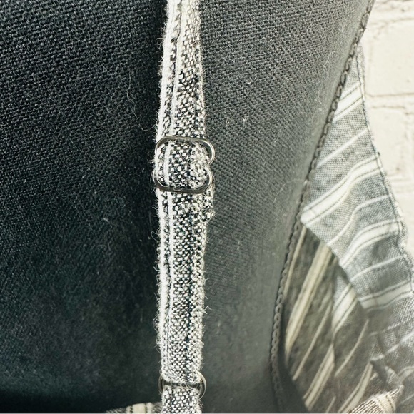 ABOUND LINEN BLEND STRIPE BUTTON FRONT GREY&WHITE CAMISOLE/TANK SIZE (XXL) - Picture 10 of 10